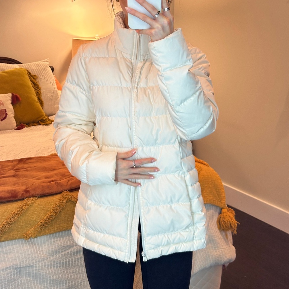 Women's Cream Puffer Jacket